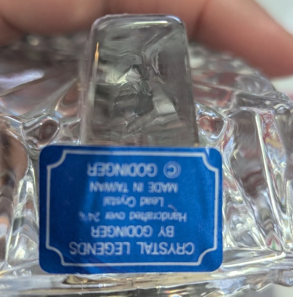 Vintage crystal legends clock by godinger